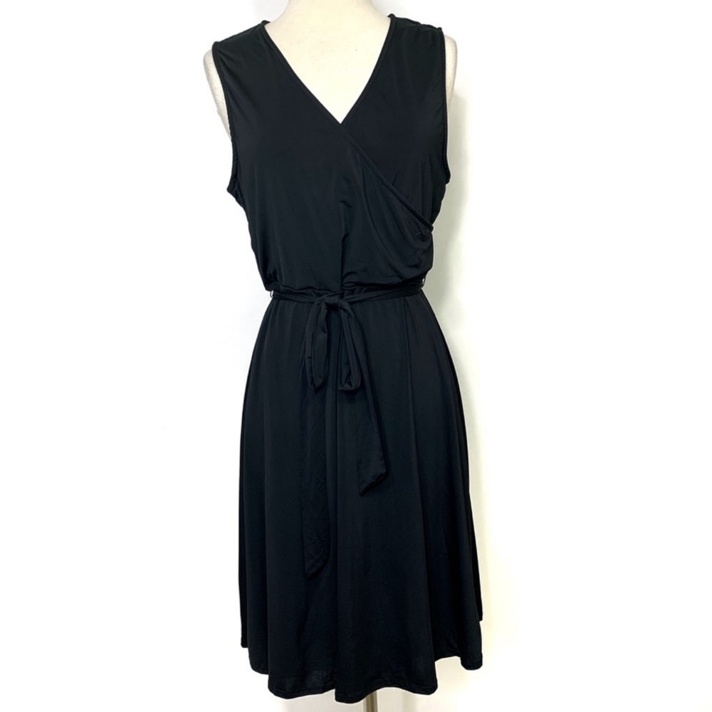 Mix by 41 Hawthorn Black Faux Wrap Kassidy Dress